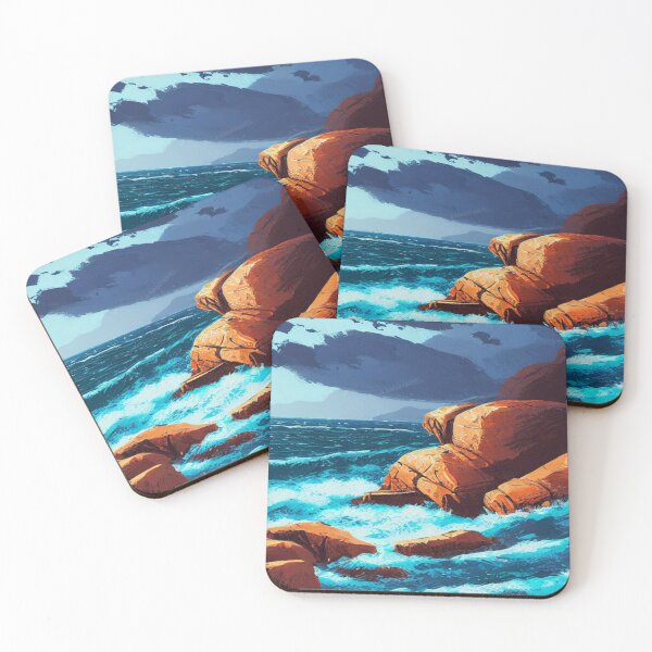 Item preview, Landscape of an Angry Sea designed and sold by TravelingOak.