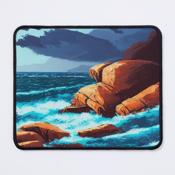 Item preview, Landscape of an Angry Sea designed and sold by TravelingOak.