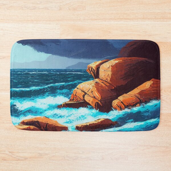 Item preview, Landscape of an Angry Sea designed and sold by TravelingOak.