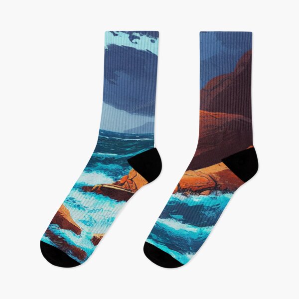 Item preview, Landscape of an Angry Sea designed and sold by TravelingOak.