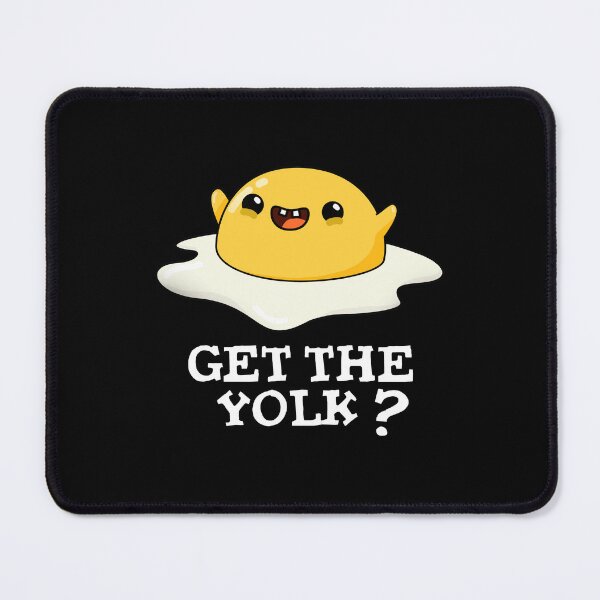 Item preview, Get The Yolk Funny Egg Joke Puns (Dark BG) designed and sold by punnybone.