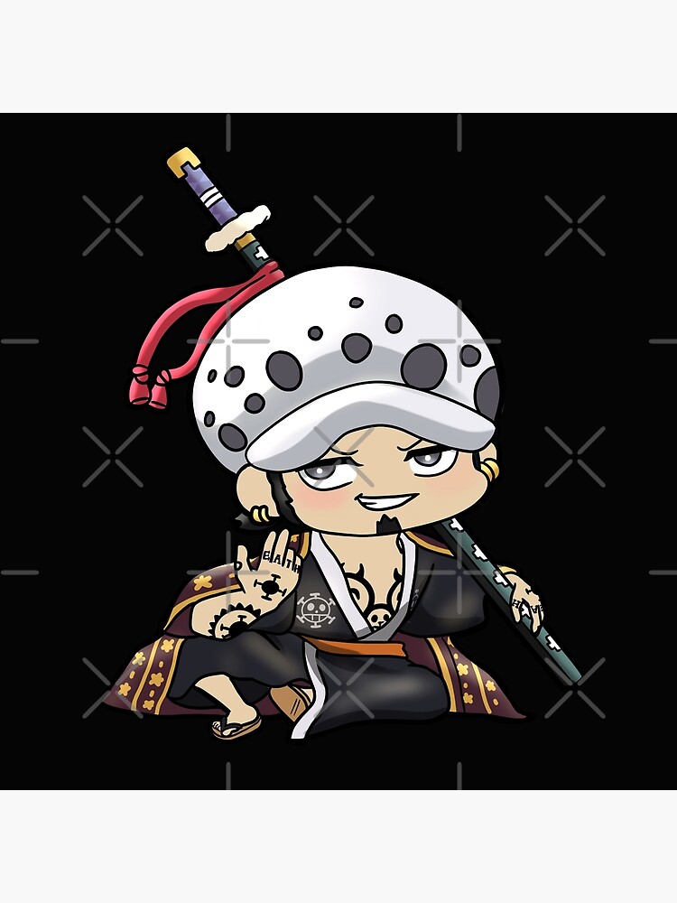 "Trafalgar Law One Piece Wano Arc Full Body Chibi" Art Print for Sale