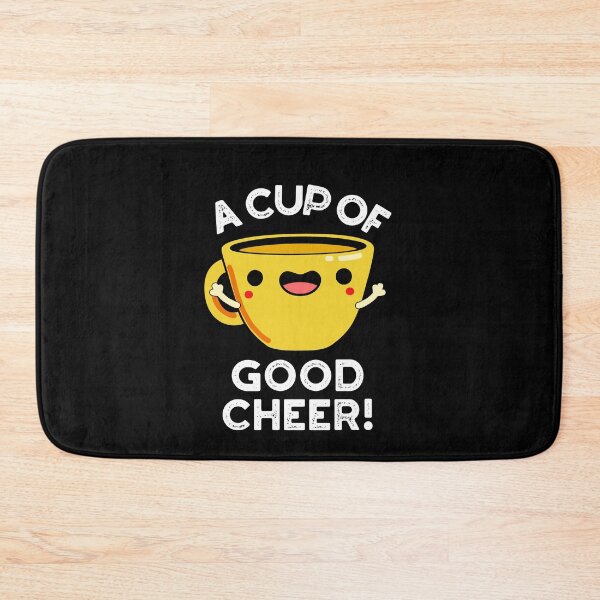 Item preview, A Cup Of Good Cheer Funny Cup Puns (Dark BG) designed and sold by punnybone.