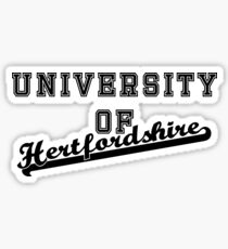 University of Hertfordshire letterman and script Sticker