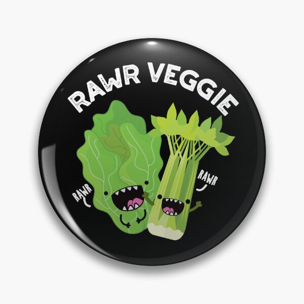Item preview, Rawr Veggie Funny Food Puns (Dark BG) designed and sold by punnybone.