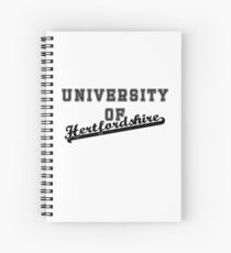 University of Hertfordshire letterman and script Spiral Notebook