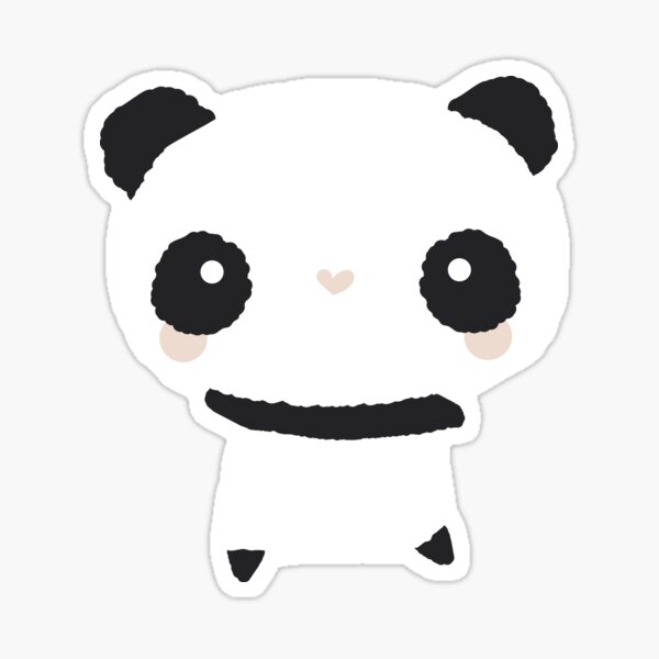 Kawaii panda pattern Sticker