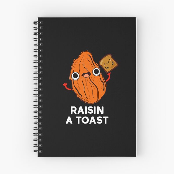 Item preview, Raisin A Toast Funny Food Puns (Dark BG) designed and sold by punnybone.