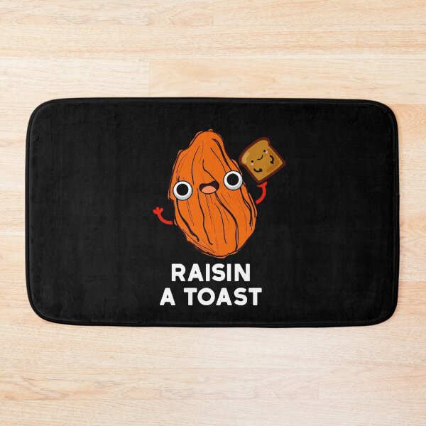 Item preview, Raisin A Toast Funny Food Puns (Dark BG) designed and sold by punnybone.