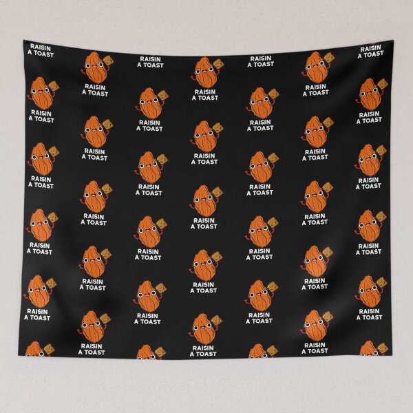 Item preview, Raisin A Toast Funny Food Puns (Dark BG) designed and sold by punnybone.