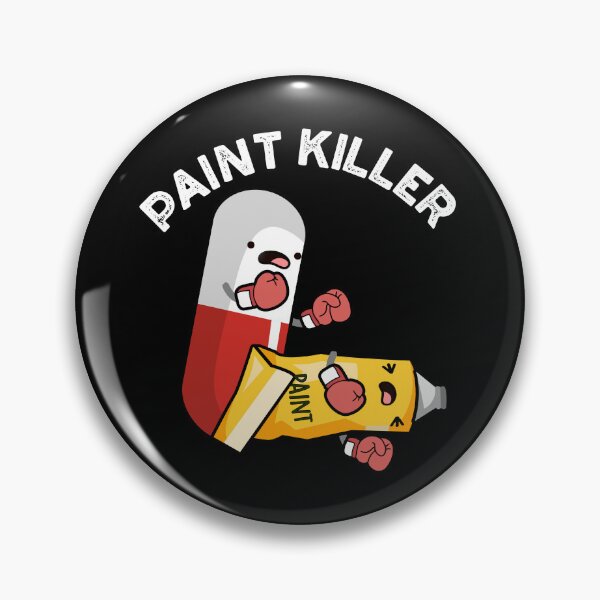 Item preview, Paint Killer Funny Pill Puns (Dark BG) designed and sold by punnybone.