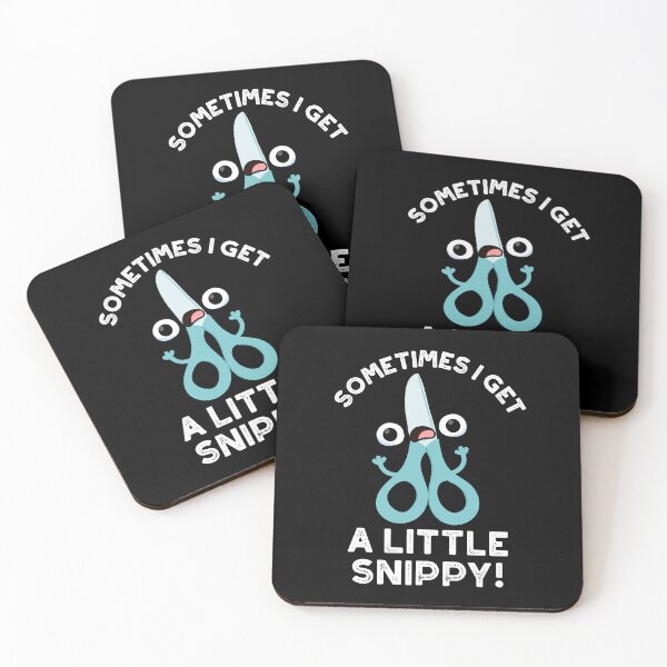 Item preview, Sometimes I Get A Little Snippy Funny Scissors Puns (Dark BG) designed and sold by punnybone.
