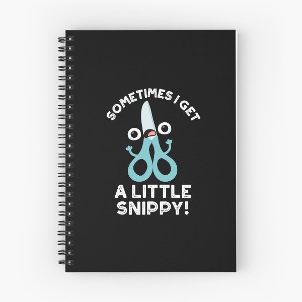 Item preview, Sometimes I Get A Little Snippy Funny Scissors Puns (Dark BG) designed and sold by punnybone.