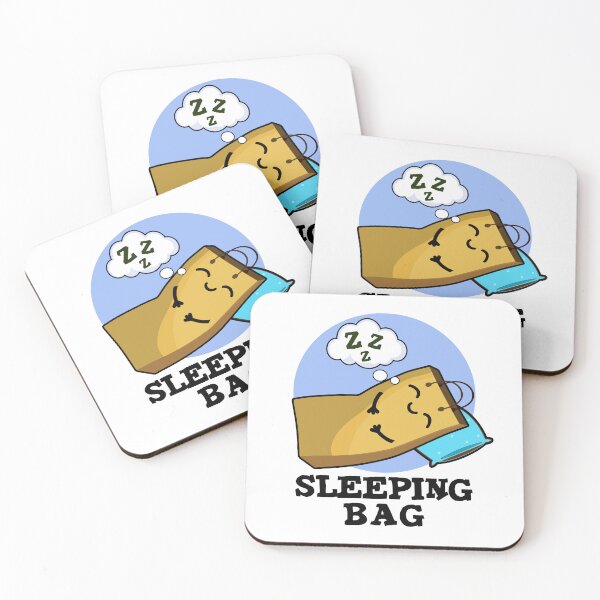 Item preview, Sleeping Bag Funny Paper Bag Puns  designed and sold by punnybone.