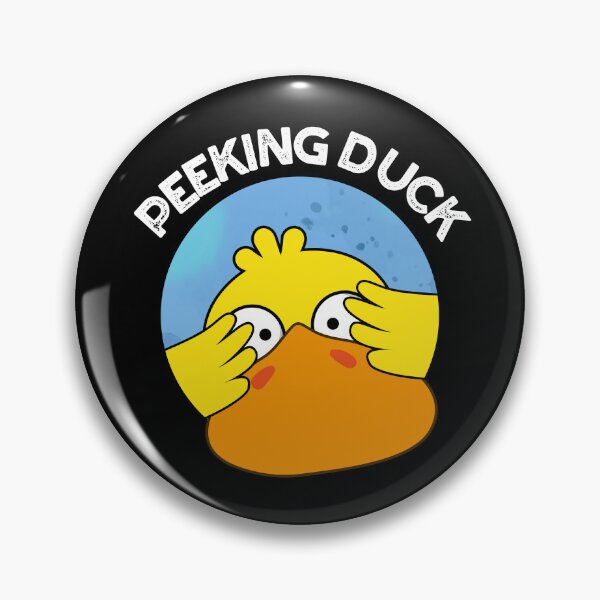 Item preview, Peeking Duck Funny Chinese Food Puns (Dark BG) designed and sold by punnybone.
