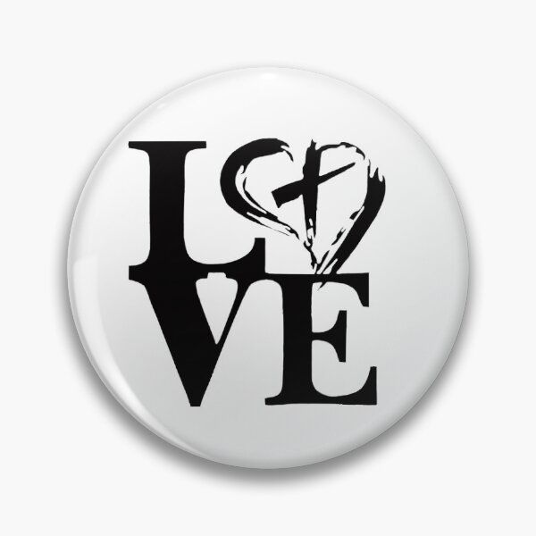 Item preview, The Word Love With Heart And Cross designed and sold by Rowena Jones.