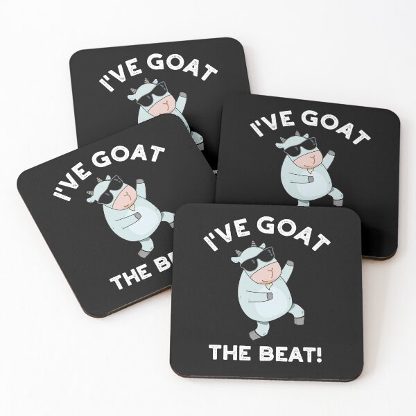 Item preview, I've Goat The Beat Funny Animal Puns (Dark BG) designed and sold by punnybone.