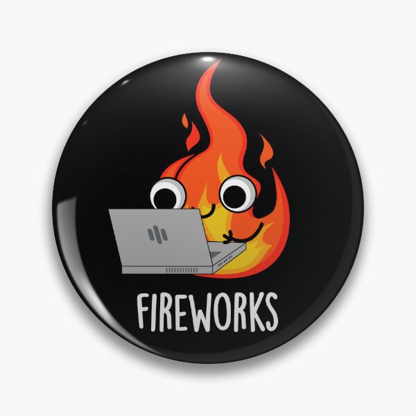 Item preview, Fireworks Funny Fire Puns (Dark BG) designed and sold by punnybone.