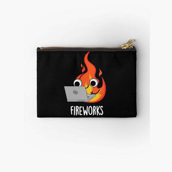Item preview, Fireworks Funny Fire Puns (Dark BG) designed and sold by punnybone.