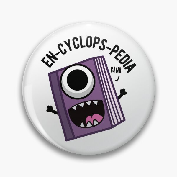 Item preview, En-cyclops-pedia Funny Encyclopedia Puns  designed and sold by punnybone.