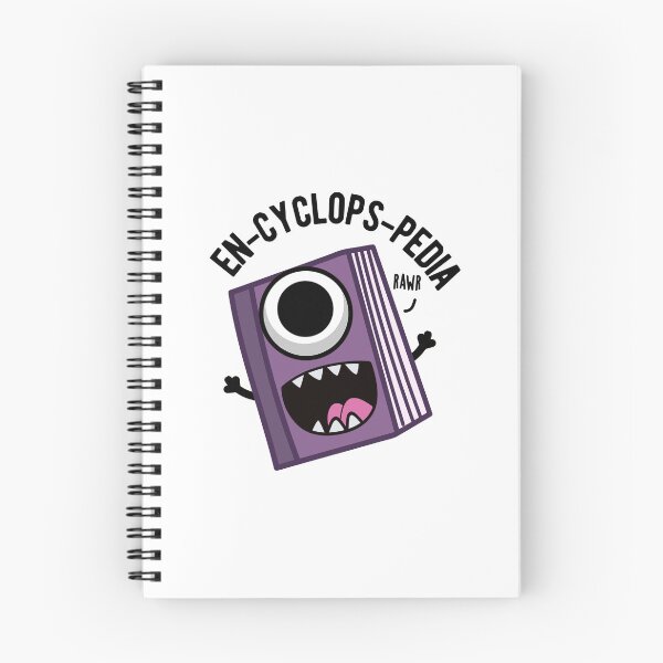 Item preview, En-cyclops-pedia Funny Encyclopedia Puns  designed and sold by punnybone.