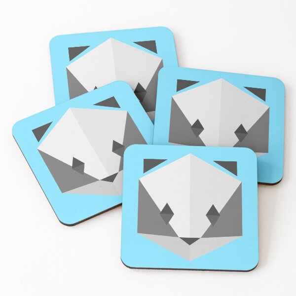 Item preview, Animinimal Badger (blue) designed and sold by animinimal.