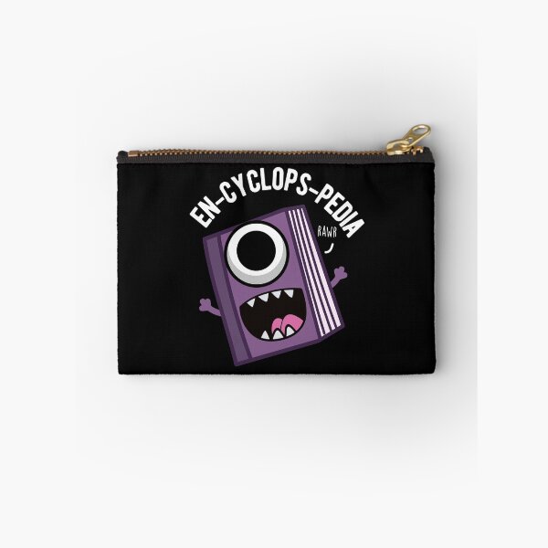 Item preview, En-cyclops-pedia Funny Encyclopedia Puns (Dark BG) designed and sold by punnybone.