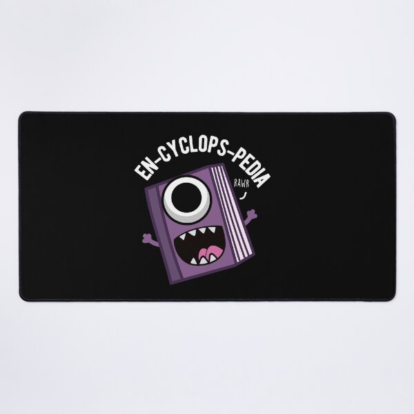Item preview, En-cyclops-pedia Funny Encyclopedia Puns (Dark BG) designed and sold by punnybone.