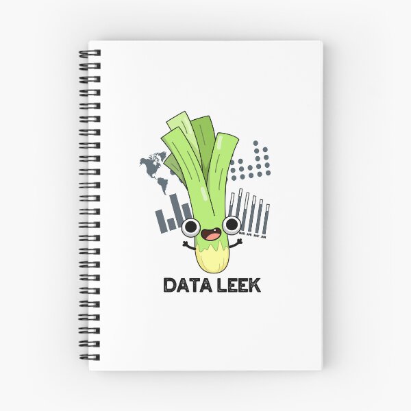 Item preview, Data Leek Funny Veggie Puns  designed and sold by punnybone.