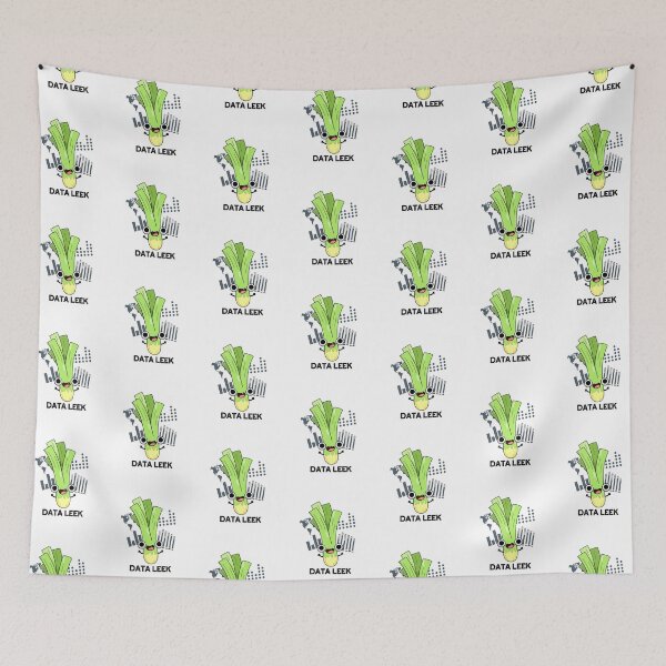 Item preview, Data Leek Funny Veggie Puns  designed and sold by punnybone.