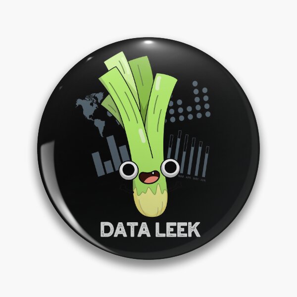 Item preview, Data Leek Funny Veggie Puns (Dark BG) designed and sold by punnybone.