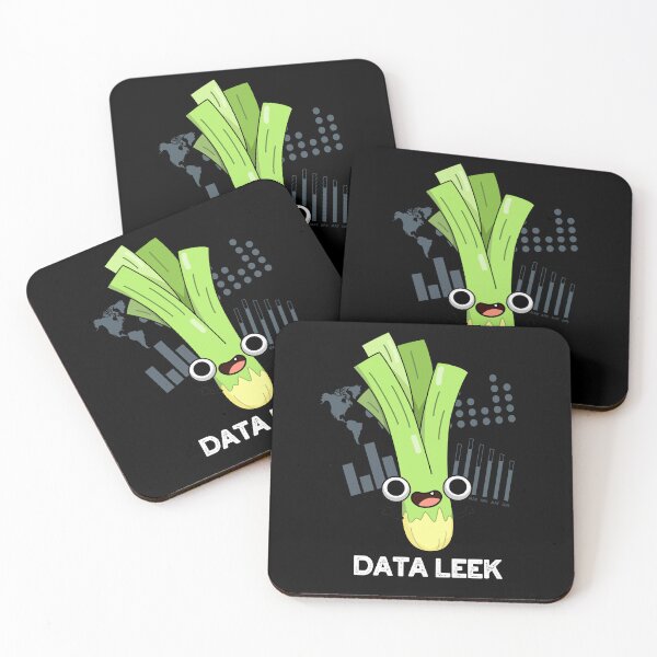 Item preview, Data Leek Funny Veggie Puns (Dark BG) designed and sold by punnybone.
