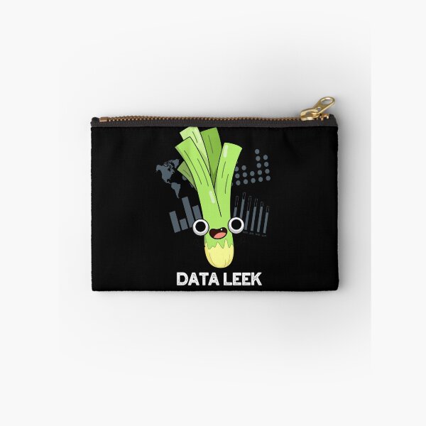 Item preview, Data Leek Funny Veggie Puns (Dark BG) designed and sold by punnybone.
