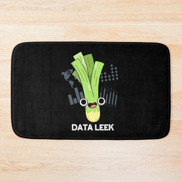 Item preview, Data Leek Funny Veggie Puns (Dark BG) designed and sold by punnybone.