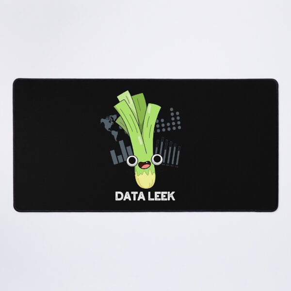 Item preview, Data Leek Funny Veggie Puns (Dark BG) designed and sold by punnybone.