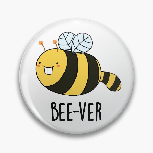 Item preview, Bee-ver Funny Beaver Bee Puns  designed and sold by punnybone.