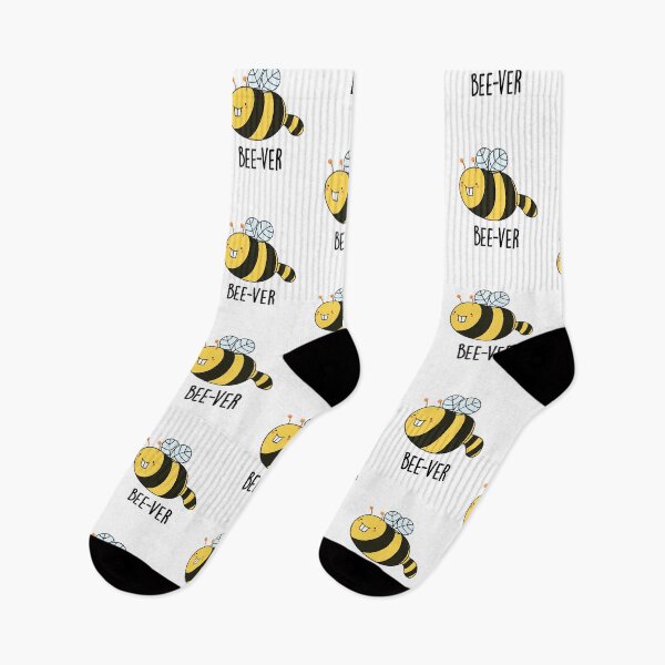 Item preview, Bee-ver Funny Beaver Bee Puns  designed and sold by punnybone.