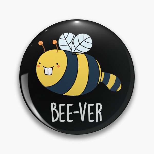 Item preview, Bee-ver Funny Beaver Bee Puns (Dark BG) designed and sold by punnybone.