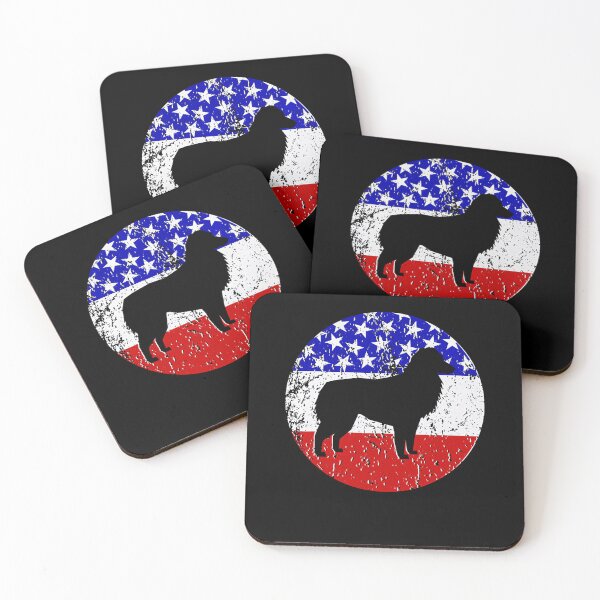 Item preview, American Flag Australian Shepherd Vintage Retro Aussie Dog Tee Gift Love designed and sold by BargerStore.