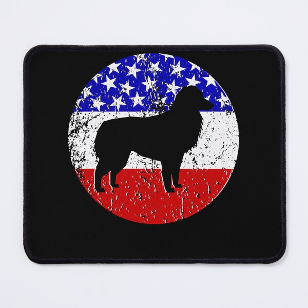 Item preview, American Flag Australian Shepherd Vintage Retro Aussie Dog Tee Gift Love designed and sold by BargerStore.