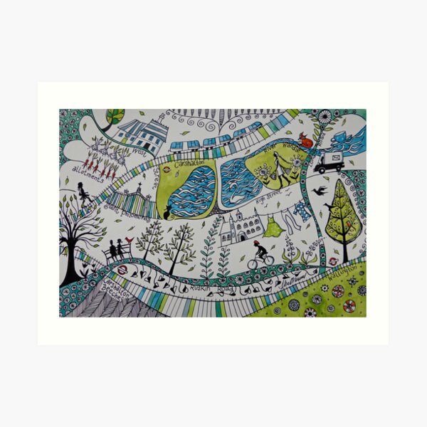 Carshalton village Art Print