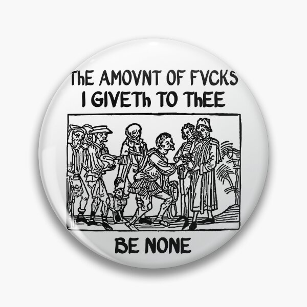Item preview, The Amount Of Fvcks I Giveth To Thee Be None designed and sold by PapaBujuGaming.