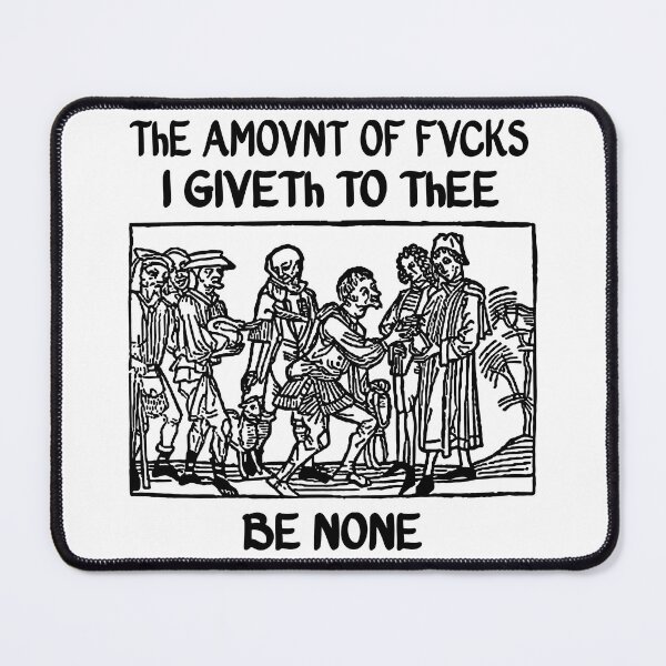 Item preview, The Amount Of Fvcks I Giveth To Thee Be None designed and sold by PapaBujuGaming.