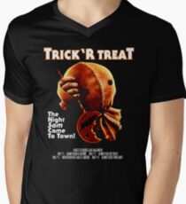 Trick 'r Treat Halloween Mashup T-Shirt Men's V-Neck T-Shirt