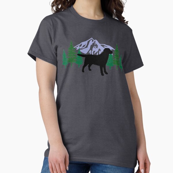 Item preview, Black Labrador Silhouette Evergreen designed and sold by HappyLabradors.