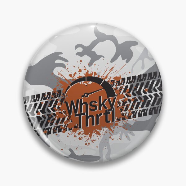 Item preview, Muddy Whisky Throttle Gauge With Tire Track on Camo Background designed and sold by WhskyThrtl.