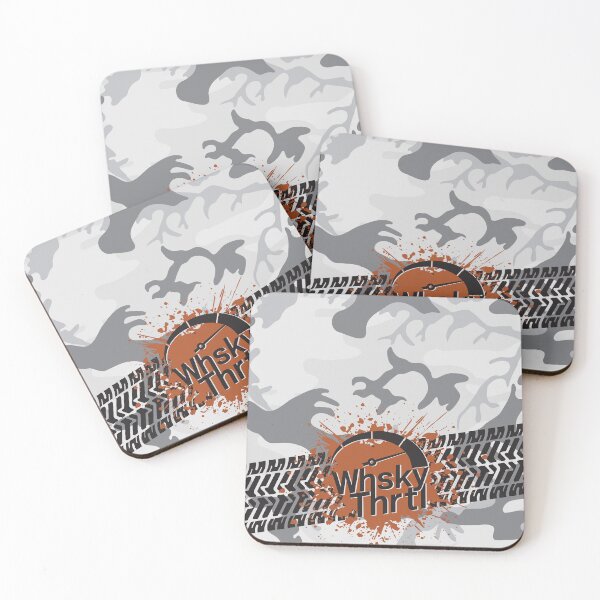 Item preview, Muddy Whisky Throttle Gauge With Tire Track on Camo Background designed and sold by WhskyThrtl.