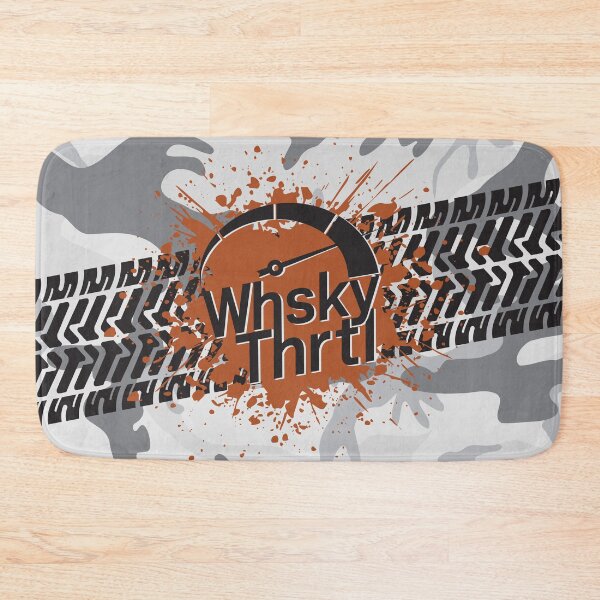 Item preview, Muddy Whisky Throttle Gauge With Tire Track on Camo Background designed and sold by WhskyThrtl.