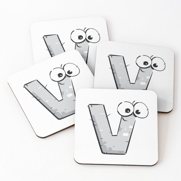 Item preview, V- Alphabet designed and sold by Neda Sadreddin.