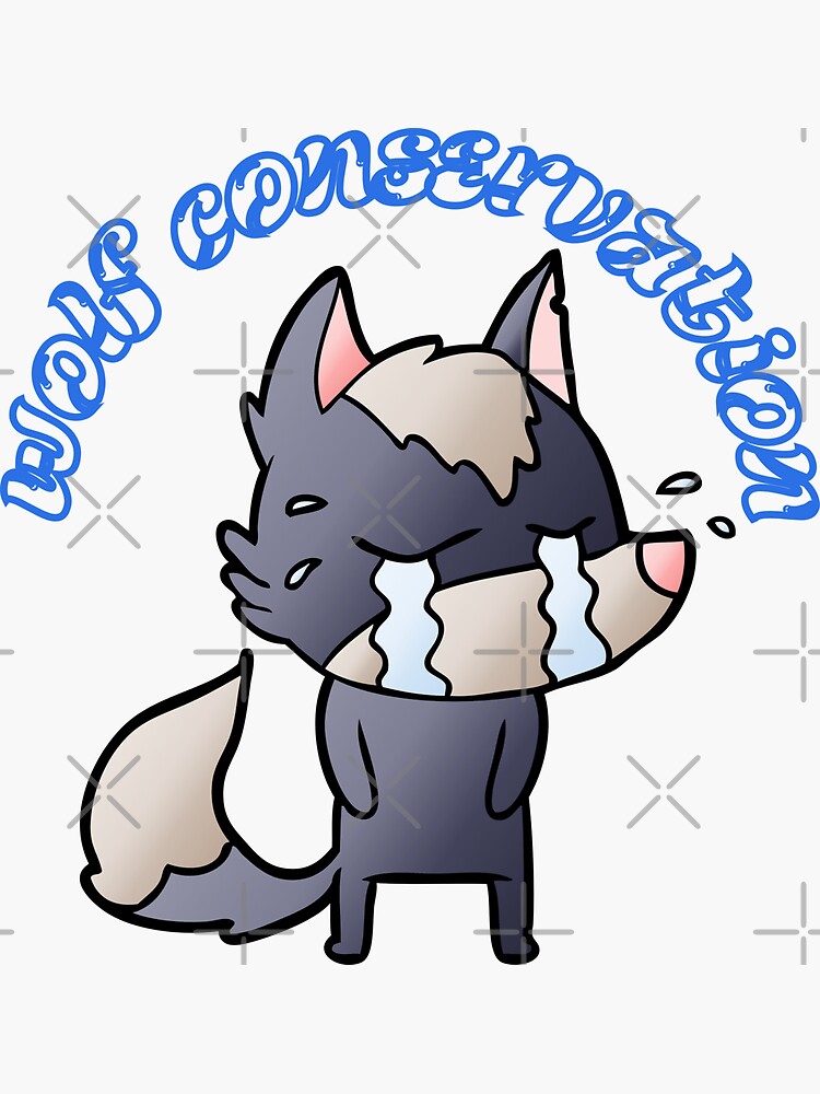 "wolf conservation" Sticker for Sale by PlaMuk Redbubble